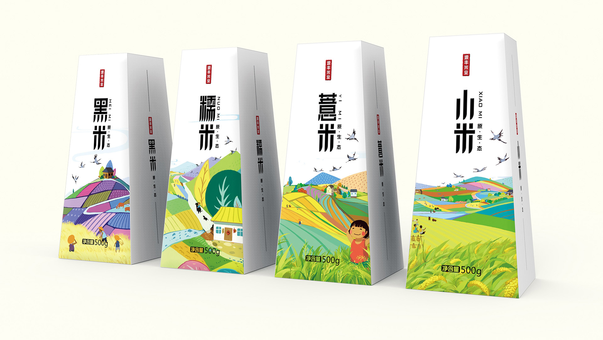 五常大米包装设计