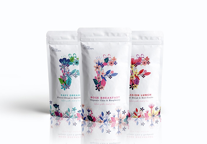 Tea Packaging - F for Flower 01 Tea Packaging - F for Flower 01